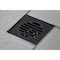 Kingston Brass BSF4262MB Watercourse Symmetric 4" Square Grid Shower Drain, Matte Blk BSF4262MB - alternate 4